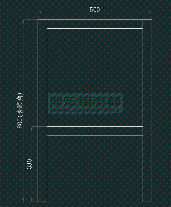 鋁型材機(jī)架效果圖