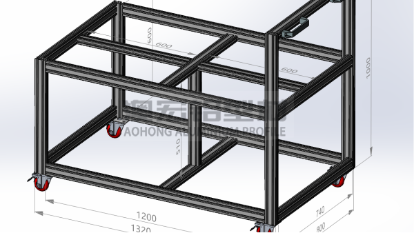 鋁型材機架效果圖